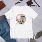 Cat Kid Half Sleeve T-Shirt — White