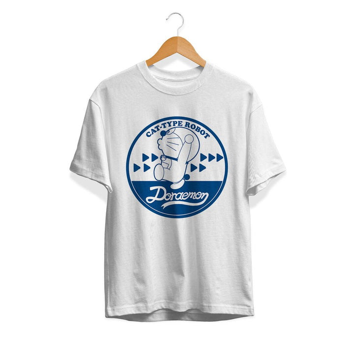 Cat Type Robot Retro Unisex Half Sleeve T-Shirt #Doraemon