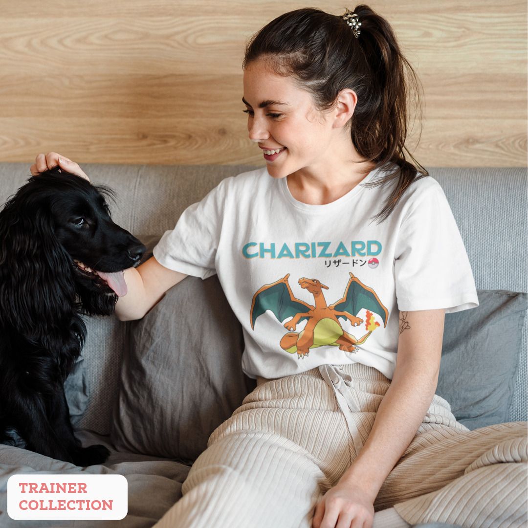 Charizard Unisex Oversized T-Shirt — White