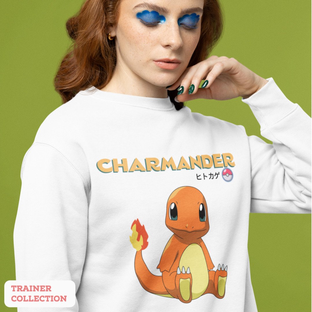 Charmander Unisex Sweatshirt — White