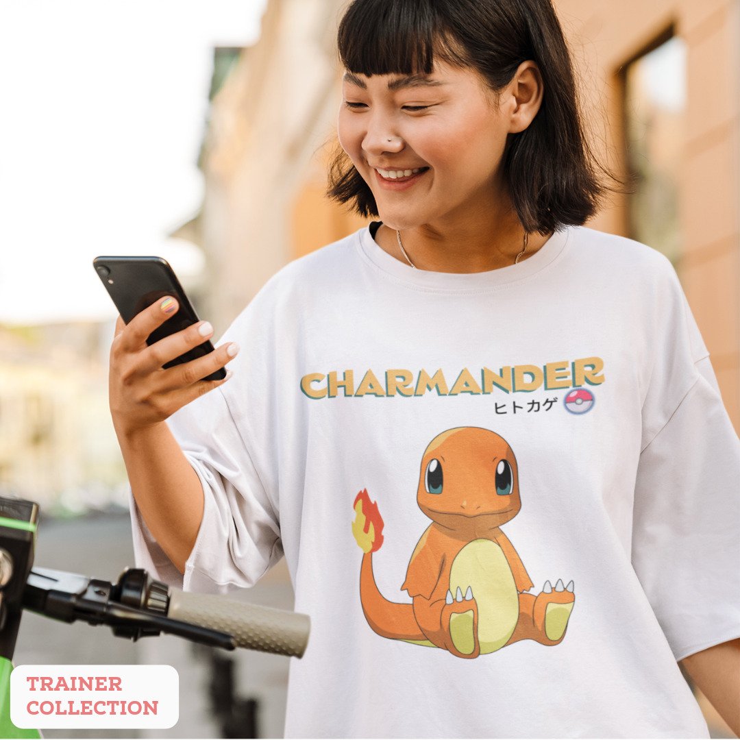 Charmander Unisex Oversized T-Shirt — White