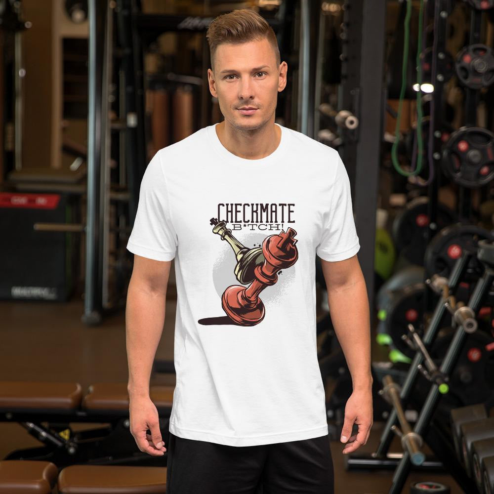 Checkmate Half Sleeve T-Shirt — White (2)