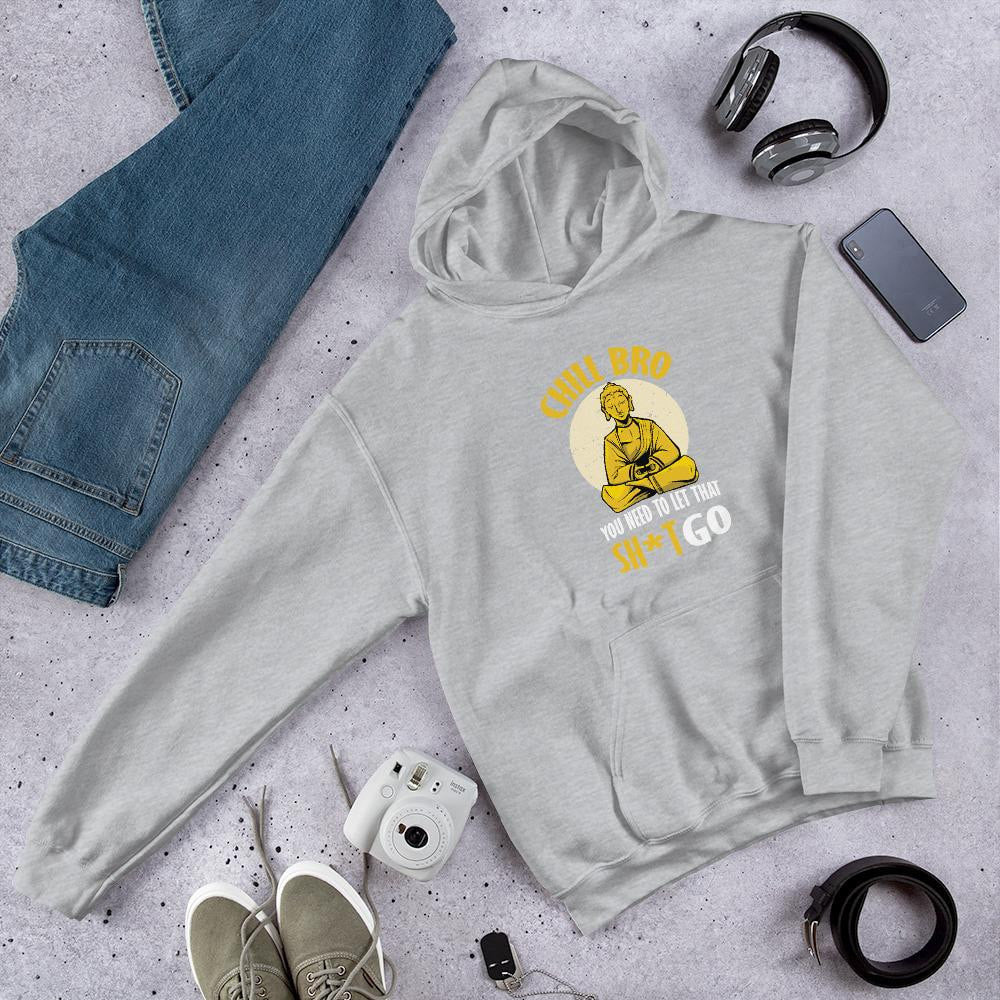 Chill Bro Unisex Hooded Sweatshirt — Grey
