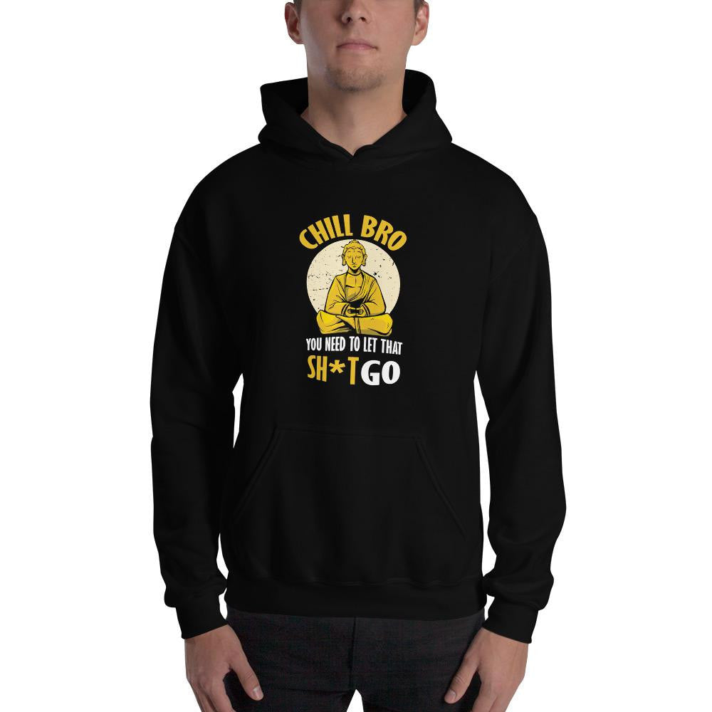 Chill Bro Unisex Hooded Sweatshirt — detail view 4