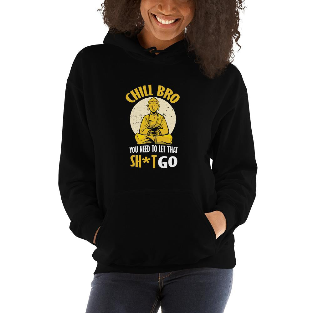 Chill Bro Unisex Hooded Sweatshirt — detail view 3