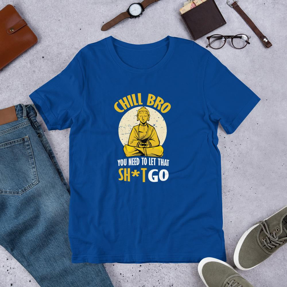 Chill Bro Half Sleeve T-Shirt — Blue