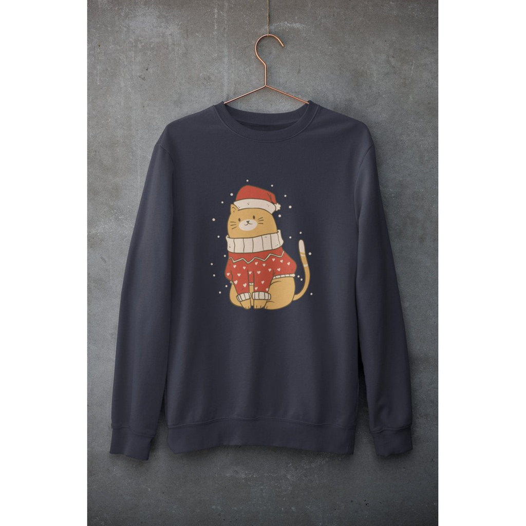 Christmas Cat graphic sweatshirt – Fourth Dimension Club