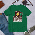 Coffee Powered Half Sleeve T-Shirt — Green