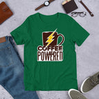 Coffee Powered Half Sleeve T-Shirt — Green