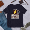Coffee Powered Half Sleeve T-Shirt — Navy