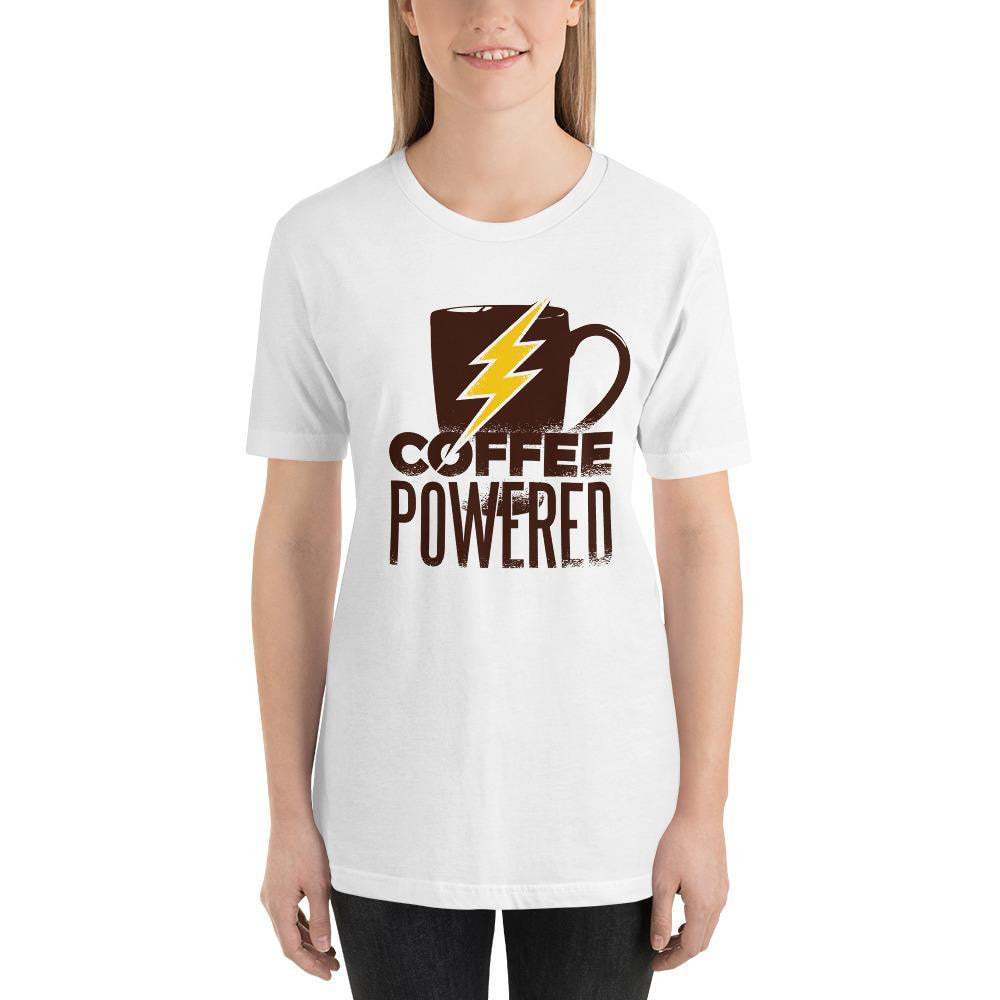 Coffee Powered graphic tee front print – Fourth Dimension Club