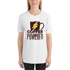 Coffee Powered graphic tee front print – Fourth Dimension Club