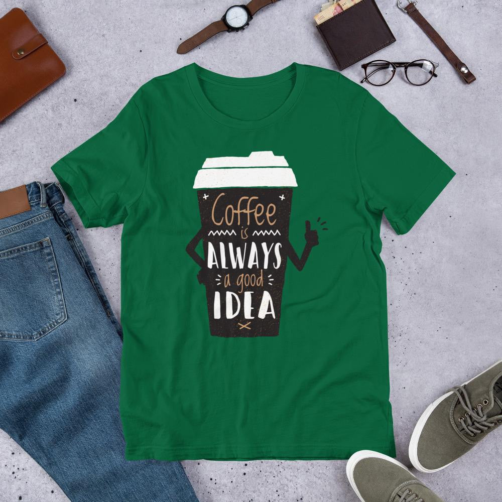 Coffee Always Good Half Sleeve T-Shirt — detail view 6