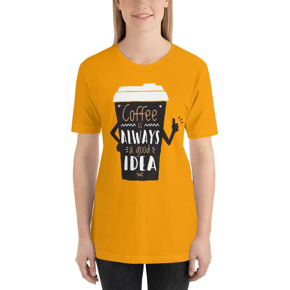 Coffee Always Good graphic tee front print – Fourth Dimension Club