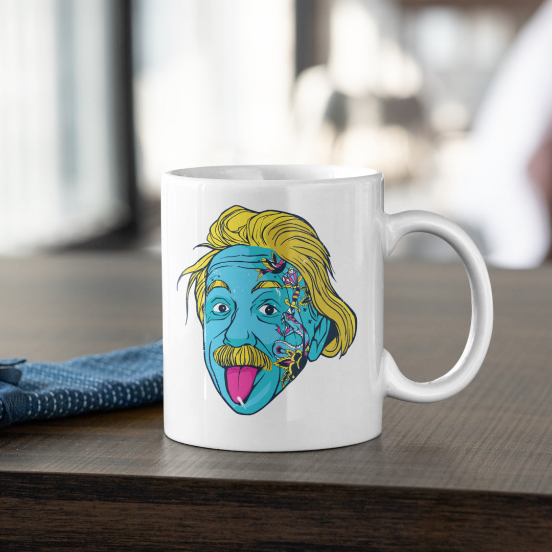 Albert Einstein Colorful coffee mug – Fourth Dimension Club