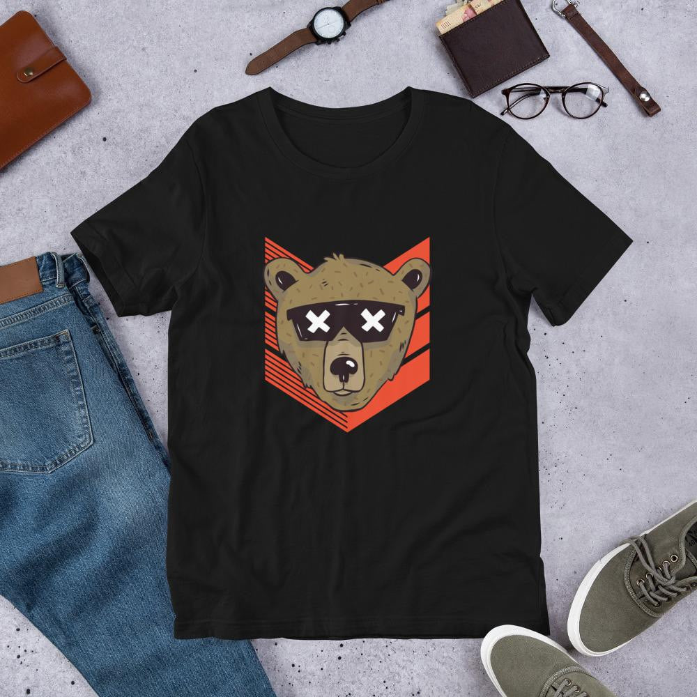 Cool Bear Half Sleeve T-Shirt — Black
