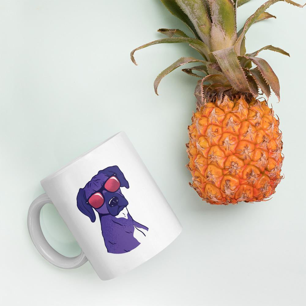 Cool Shady Dog Coffee Mug — detail view 4