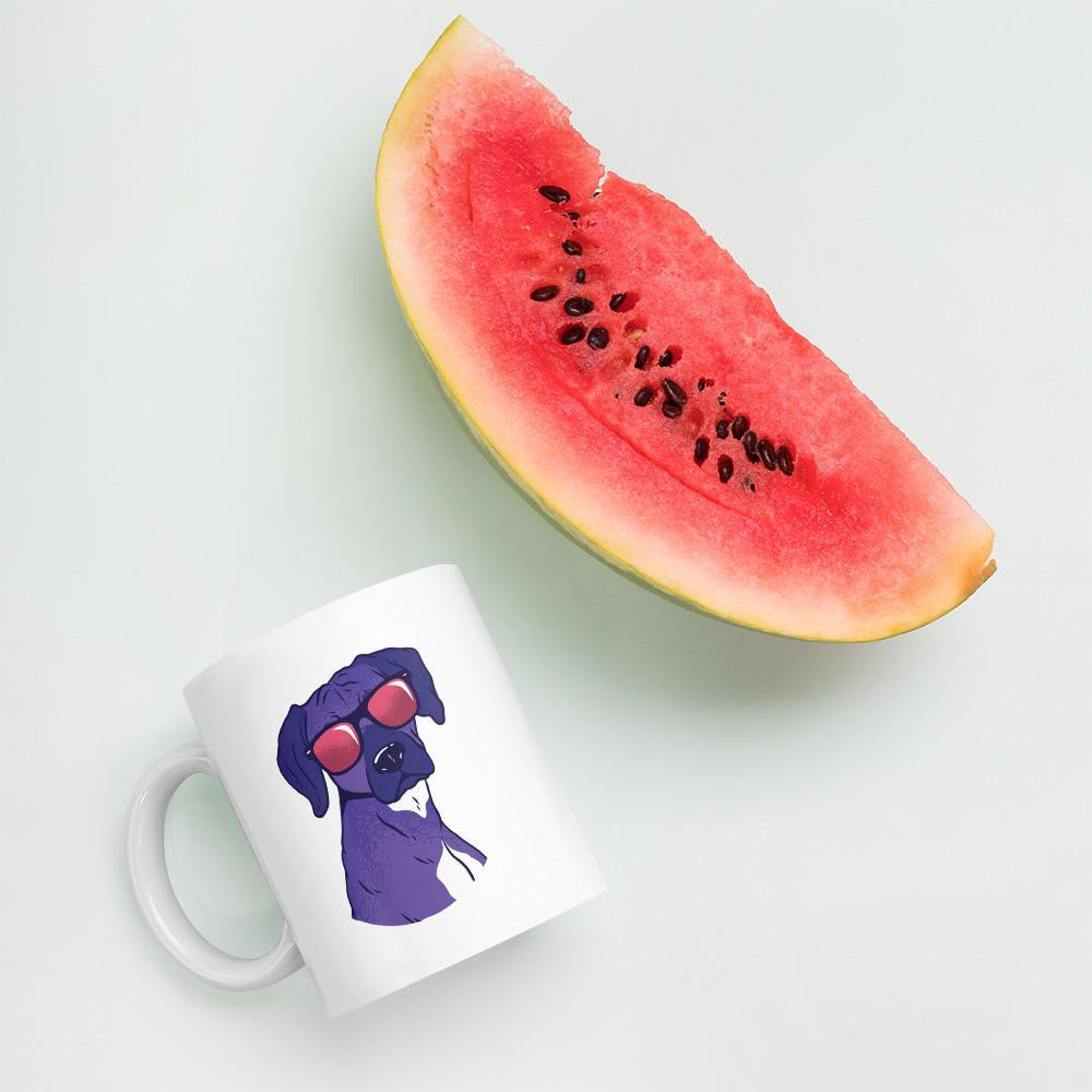 Cool Shady Dog Coffee Mug — detail view 5