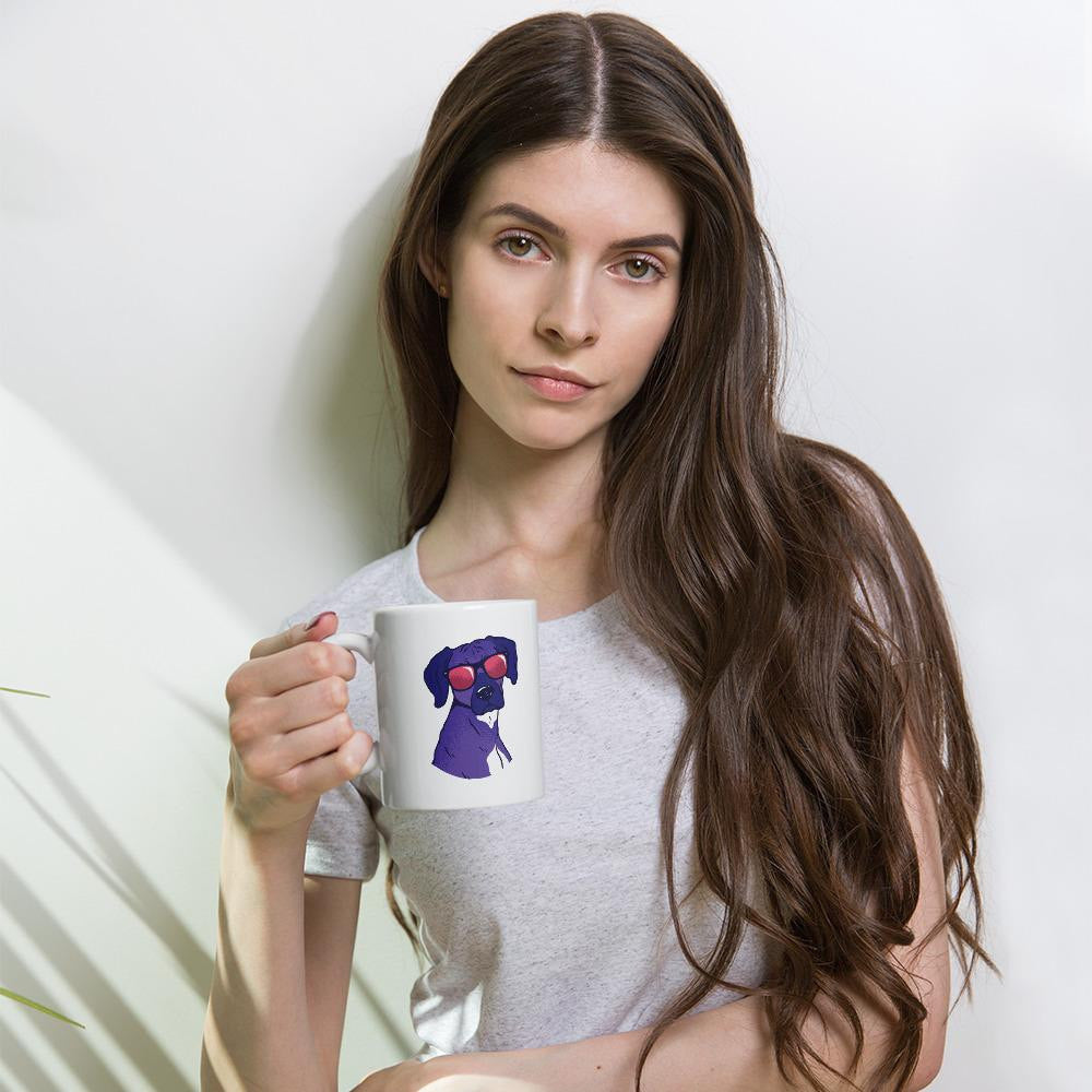 Cool Shady Dog Coffee Mug — detail view 6