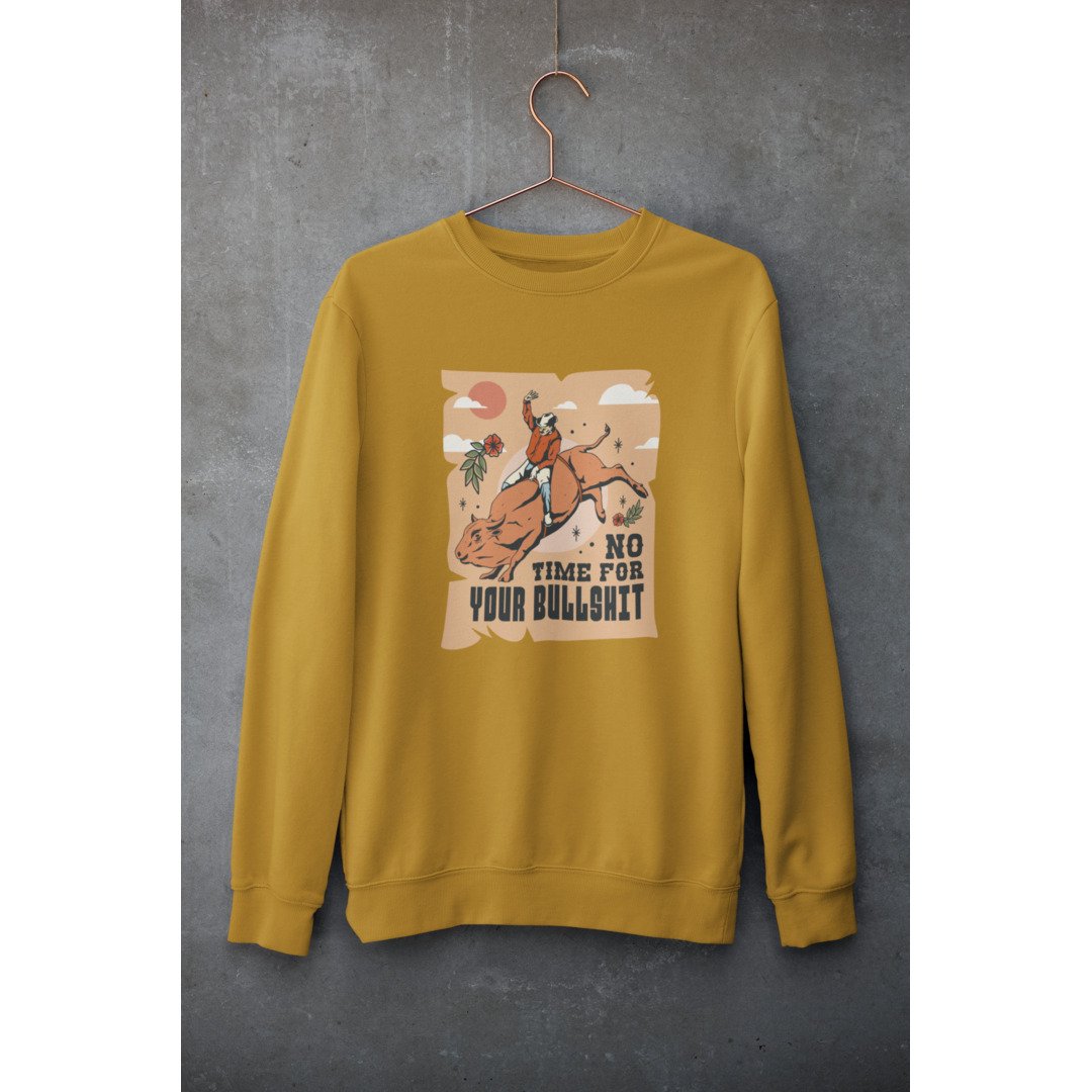 Cowboy & Bull Unisex Sweatshirt — Mustard