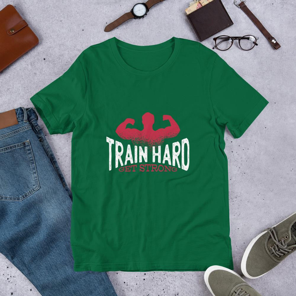 Train Hard Half Sleeve T-Shirt — Green