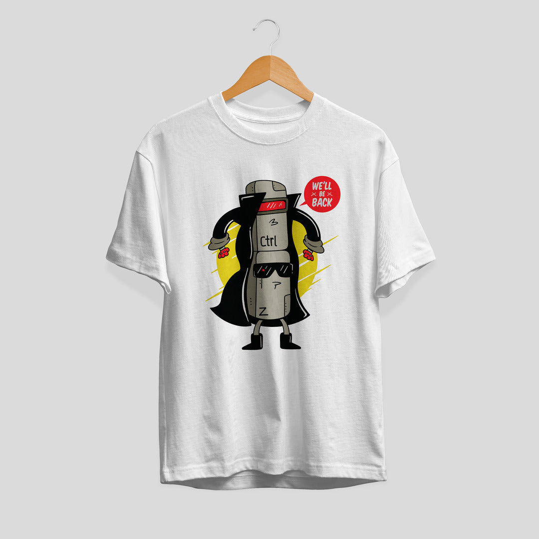 Ctrl Z Cyborg graphic tee – Fourth Dimension Club