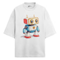 Cubby Oversized French Terry T-Shirt — white-1