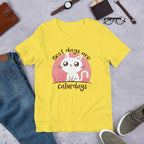 Caturdays Half Sleeve T-Shirt — Yellow