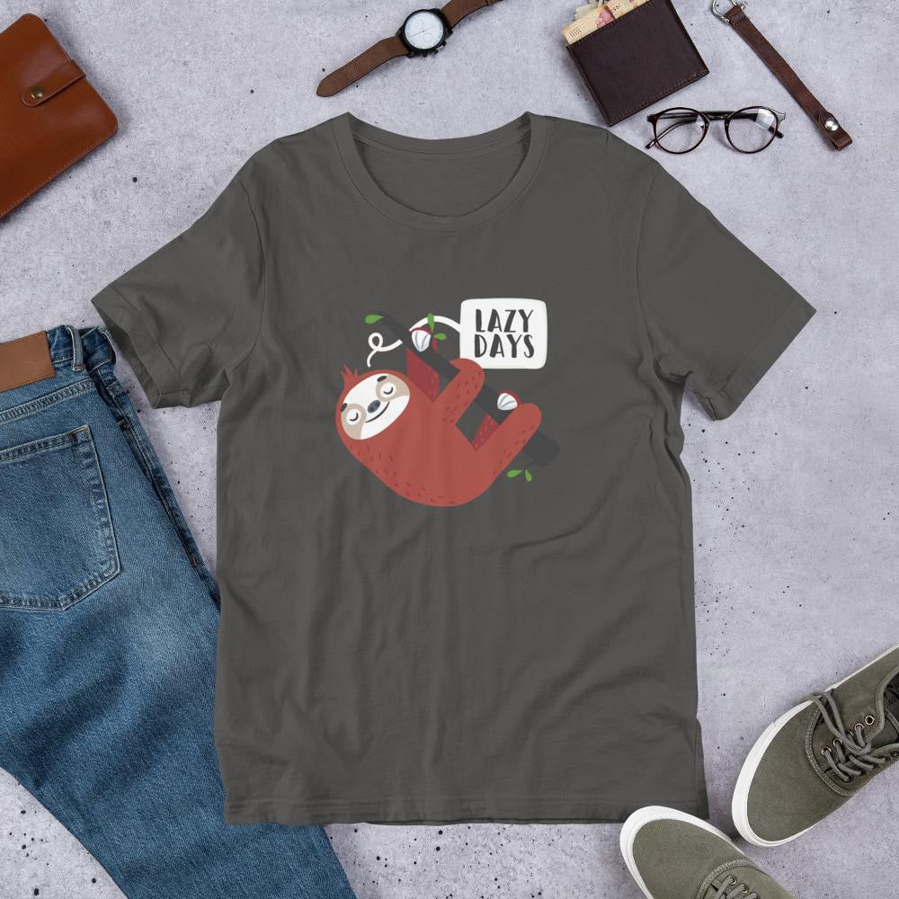 Lazy Days Sloth graphic tee – Fourth Dimension Club