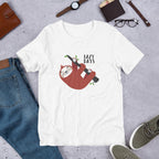 Lazy Days Sloth Half Sleeve T-Shirt — White