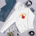 Cute Fire Unisex Hooded Sweatshirt — White