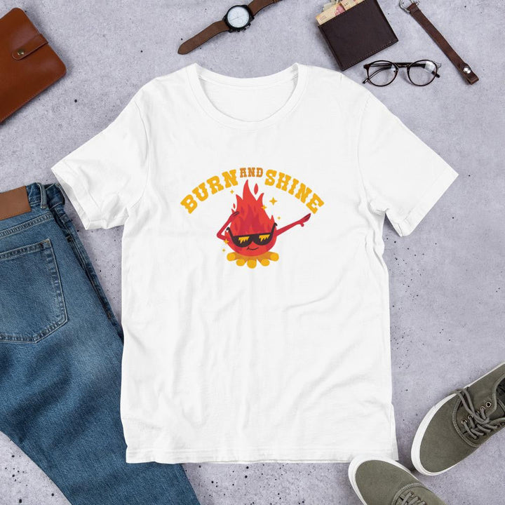 Cute Fire Half Sleeve T-Shirt