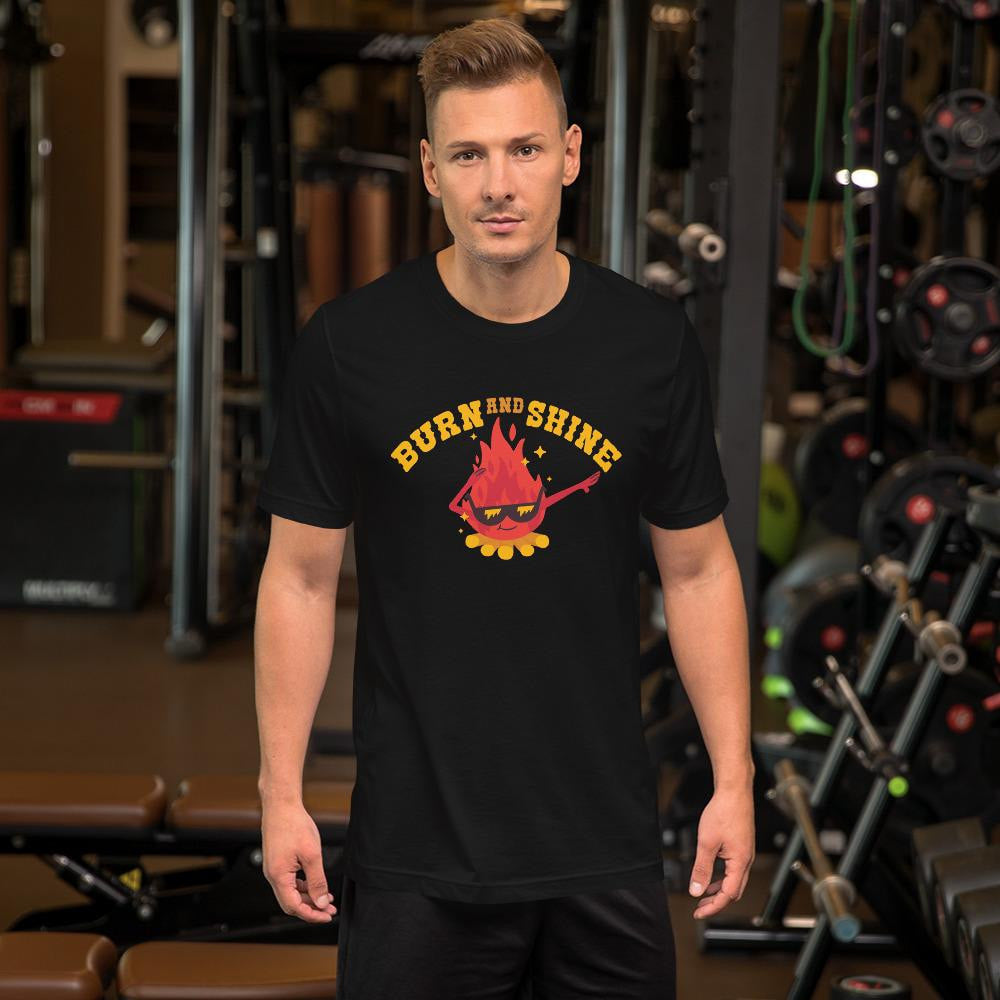 Cute Fire Half Sleeve T-Shirt — detail view 7