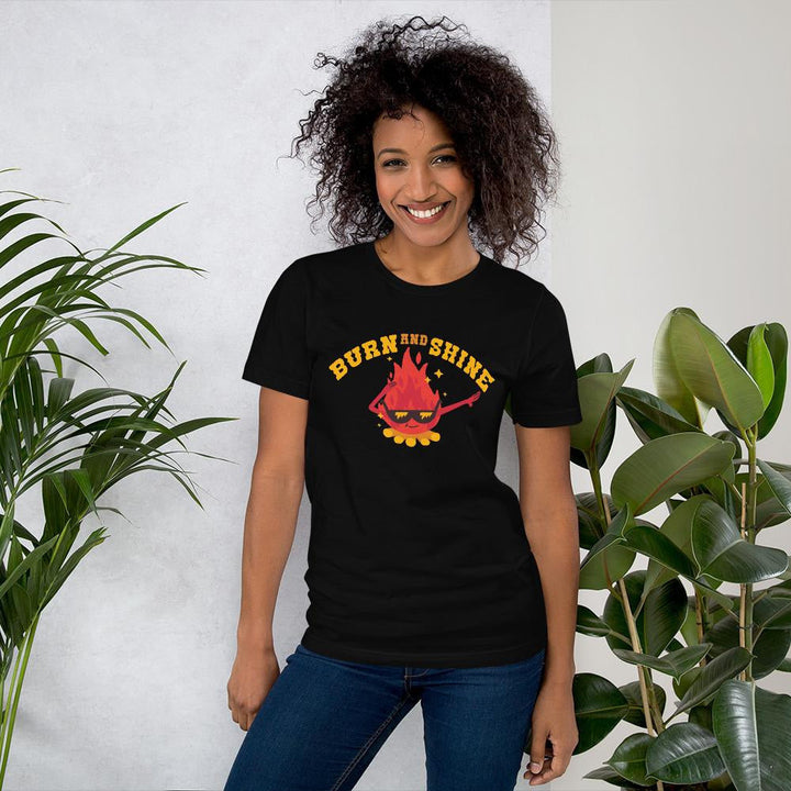 Cute Fire Half Sleeve T-Shirt