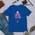 Cute Music Half Sleeve T-Shirt — Blue