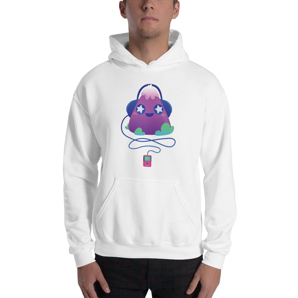 Cute Music Unisex Hooded Sweatshirt — detail view 4