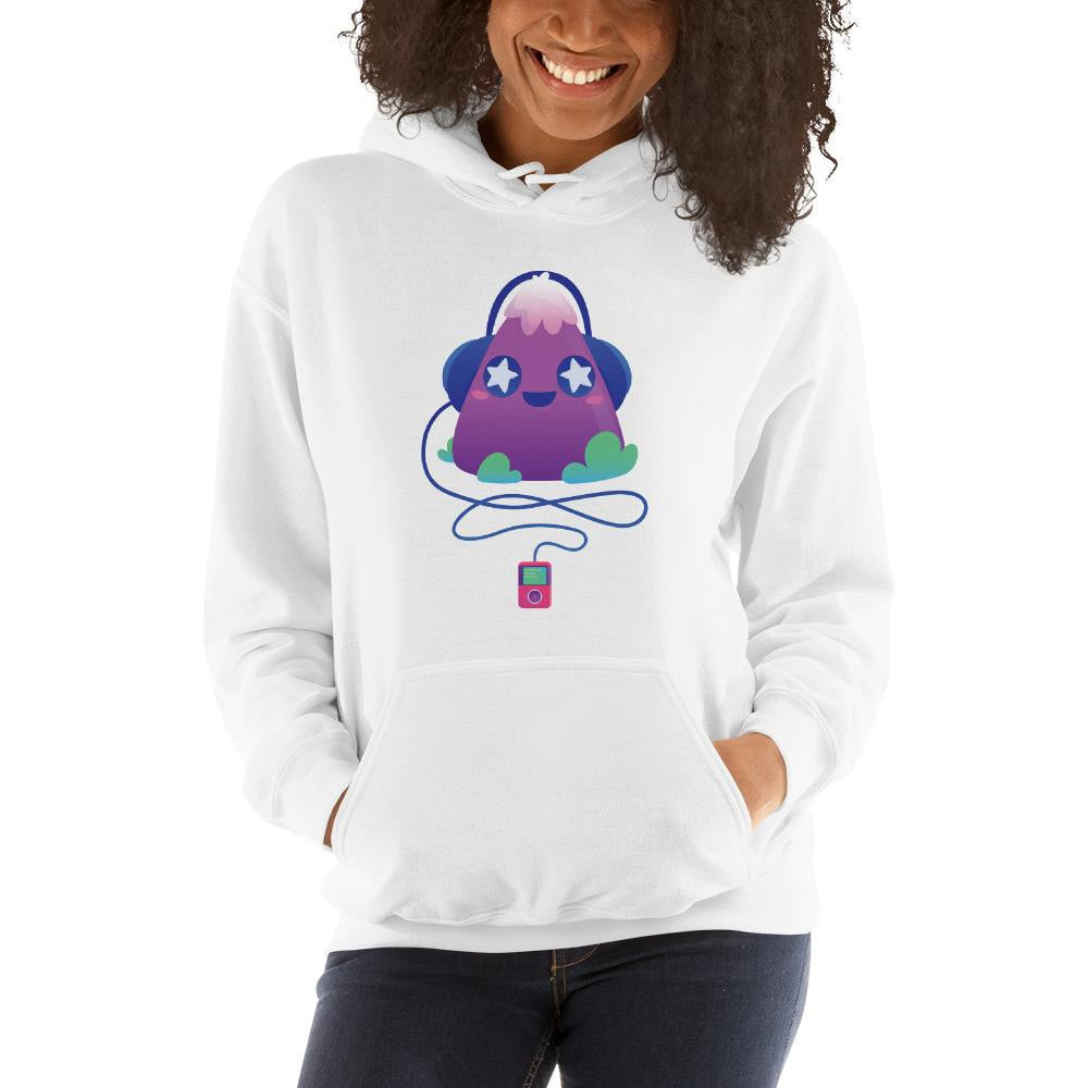 Cute Music Unisex Hooded Sweatshirt — detail view 5