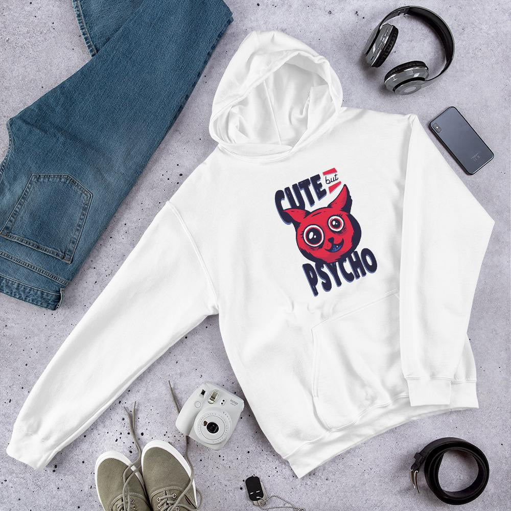 Cute But Psycho graphic hoodie – Fourth Dimension Club