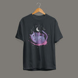Cute Space Cat Unisex Half Sleeve T-Shirt