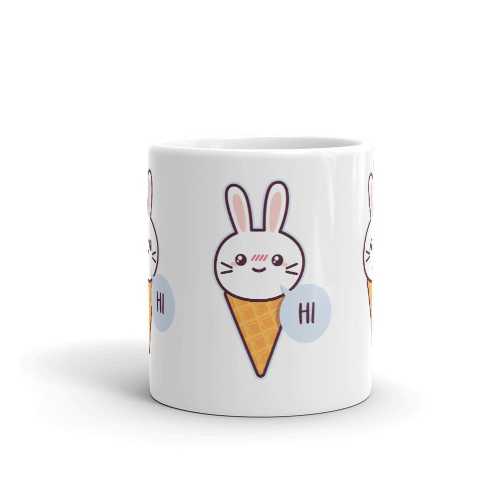Cute Rabbit Coffee Mug — detail view 2