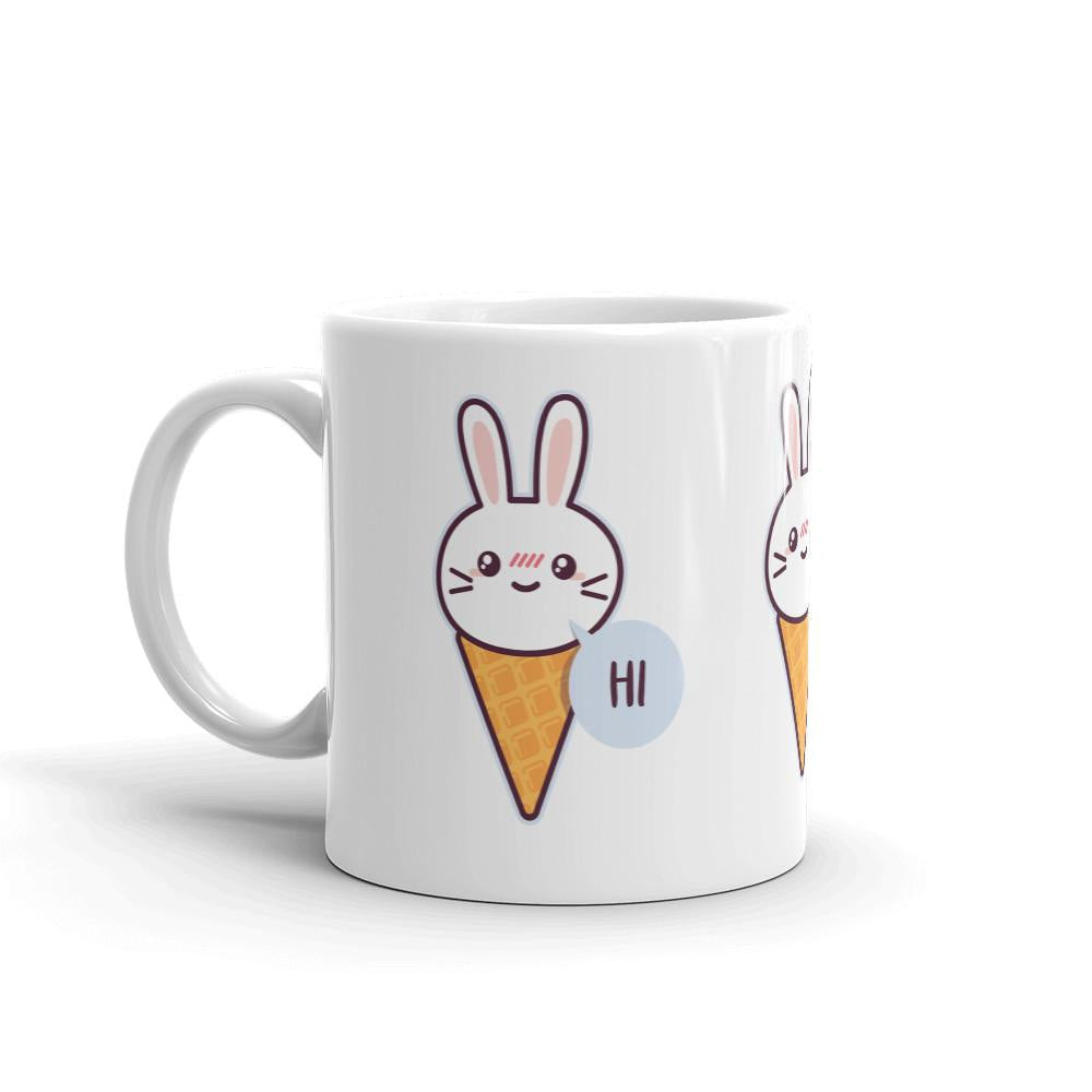 Cute Rabbit Coffee Mug — detail view 3