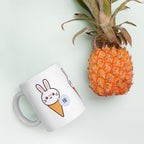 Cute Rabbit Coffee Mug — detail view 4