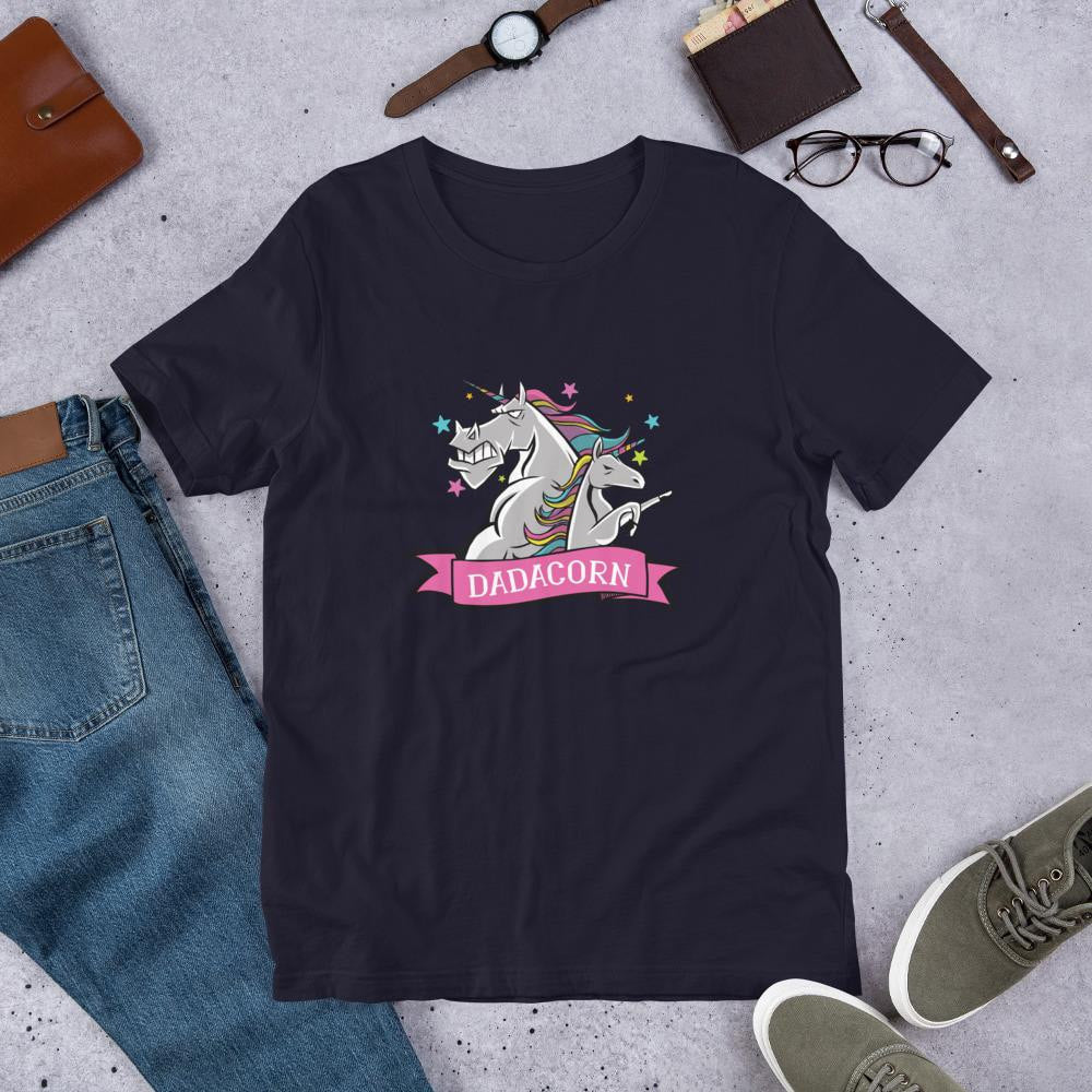 Daddy Unicorn Half Sleeve T-Shirt