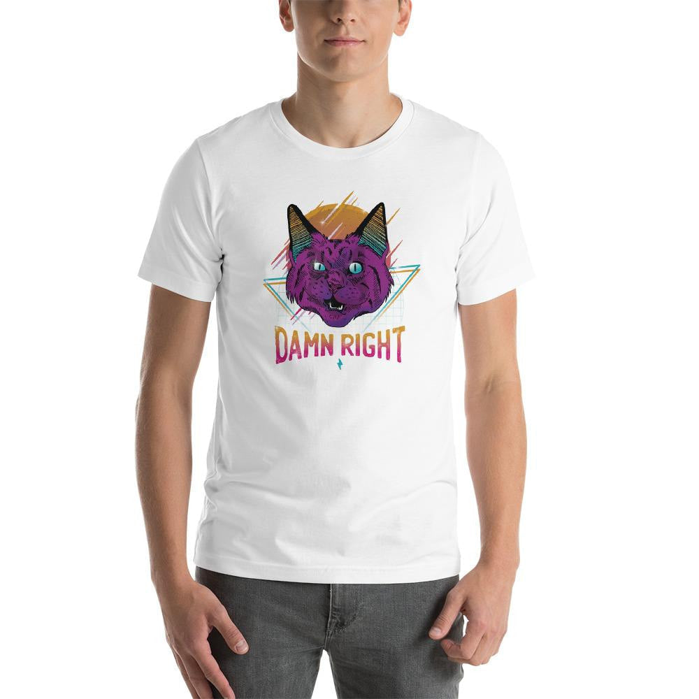 Neon Cat Half Sleeve T-Shirt — detail view 11