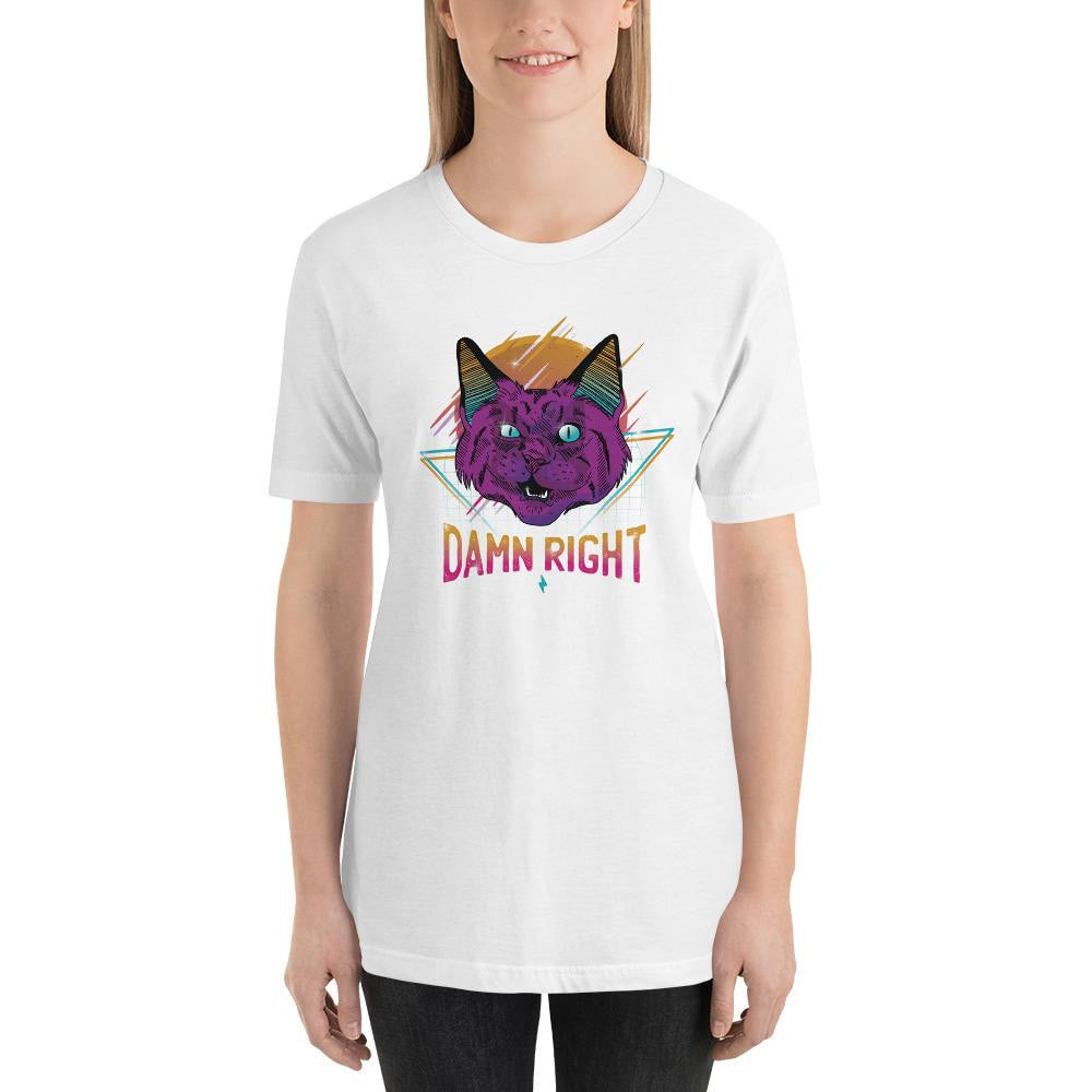 Neon Cat Half Sleeve T-Shirt — detail view 10