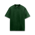 Timeless Acid Wash Oversized T-Shirts — bottle-green