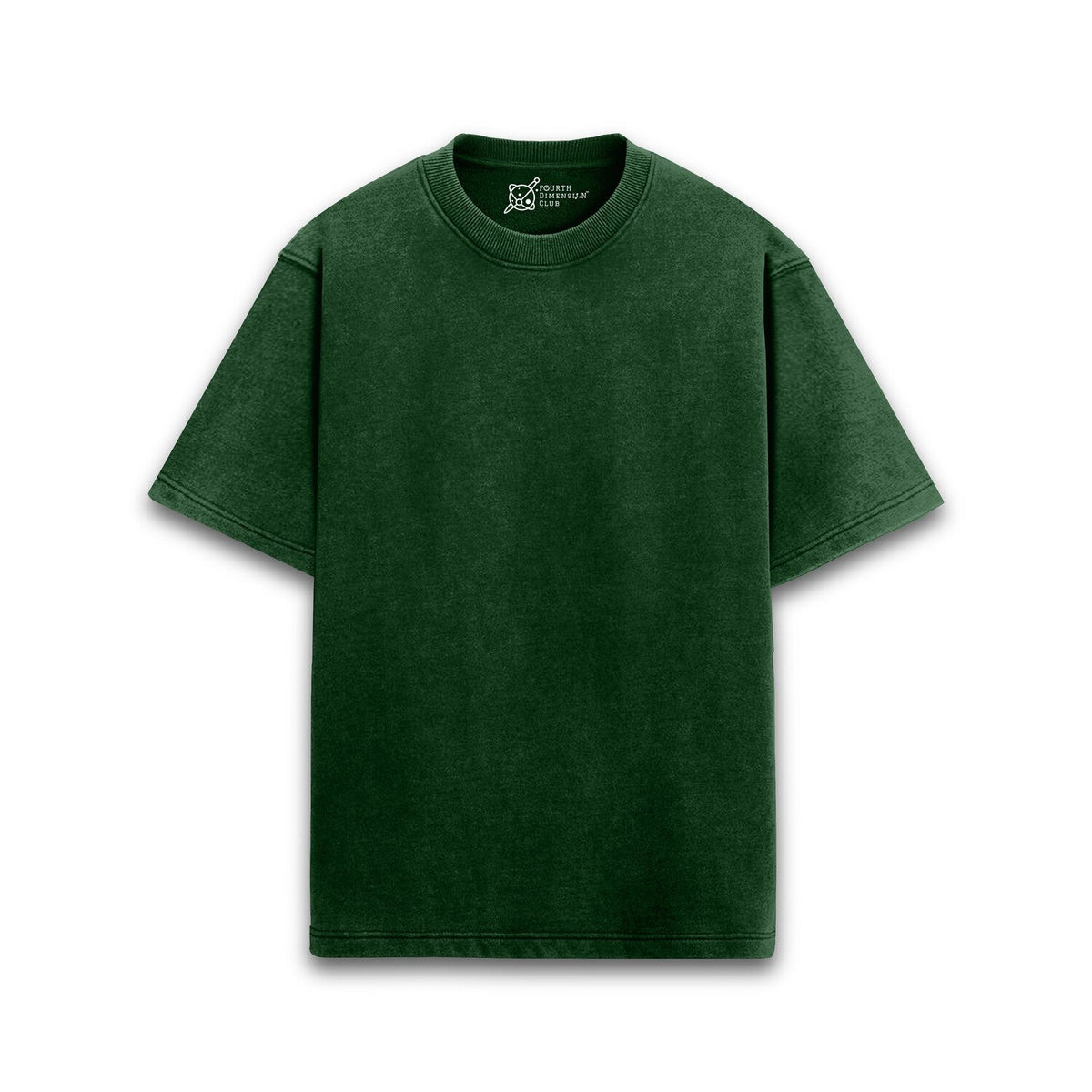 Timeless Acid Wash Oversized T-Shirts — bottle-green