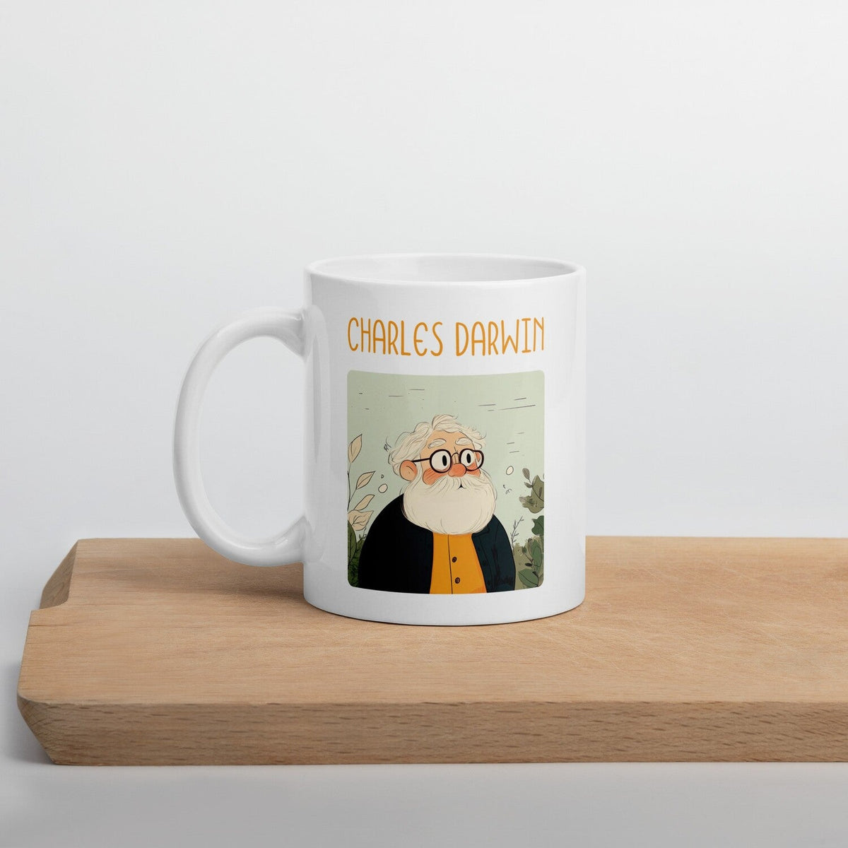 Charles Darwin Coffee Mug — back view