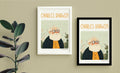 Charles Darwin Framed Poster — back view
