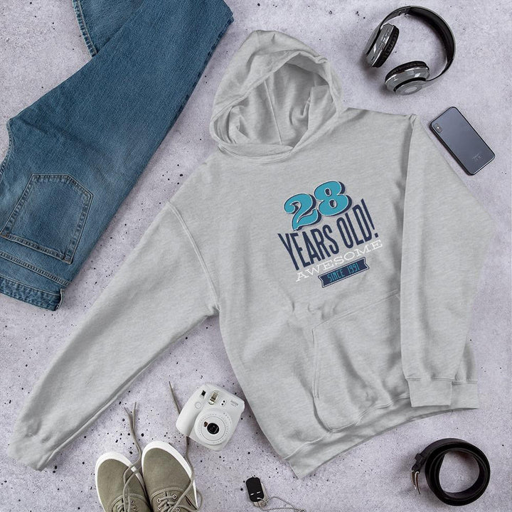 28 Years Awesome Unisex Hooded Sweatshirt